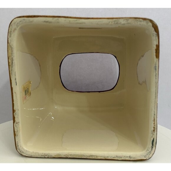 Vintage Southwestern Aztec Western Rustic Tissue Holder Ceramic Box Cover USA - Picture 10 of 13